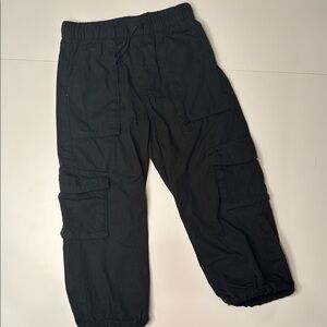 H&M Kids Black Cargo Pants (like new!)